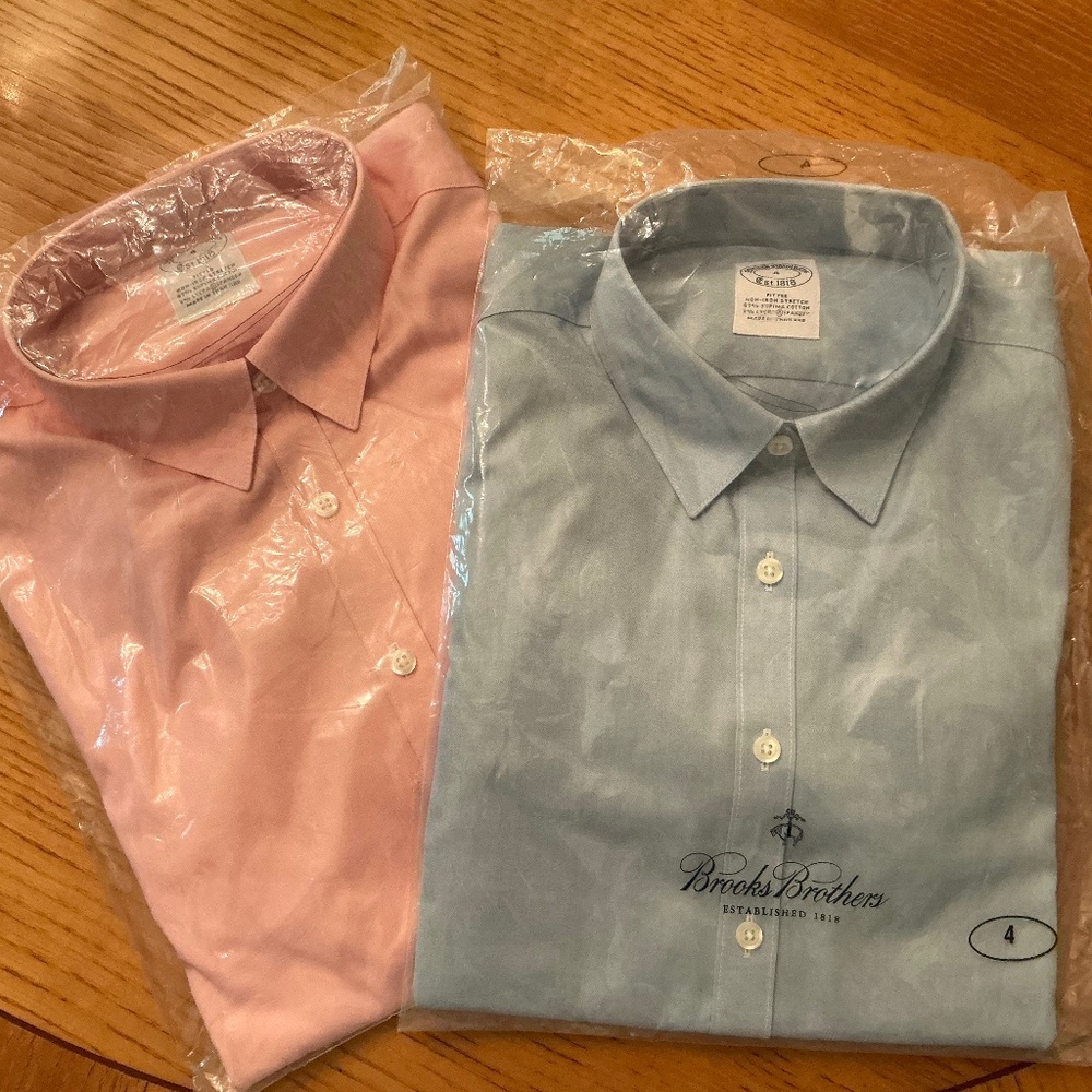 2 - Brooks Brothers No Iron size 4!